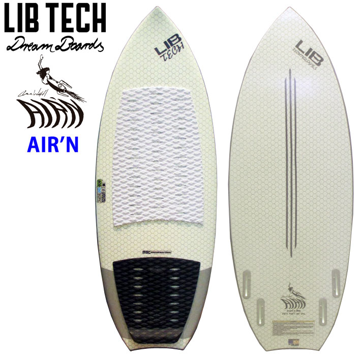 Libtech サーフボード リブテック AIR'N WAKE SURF用 ウェイクサーフィン 4FIN フィン付 公式大会認定 [営業所止め送料無料]