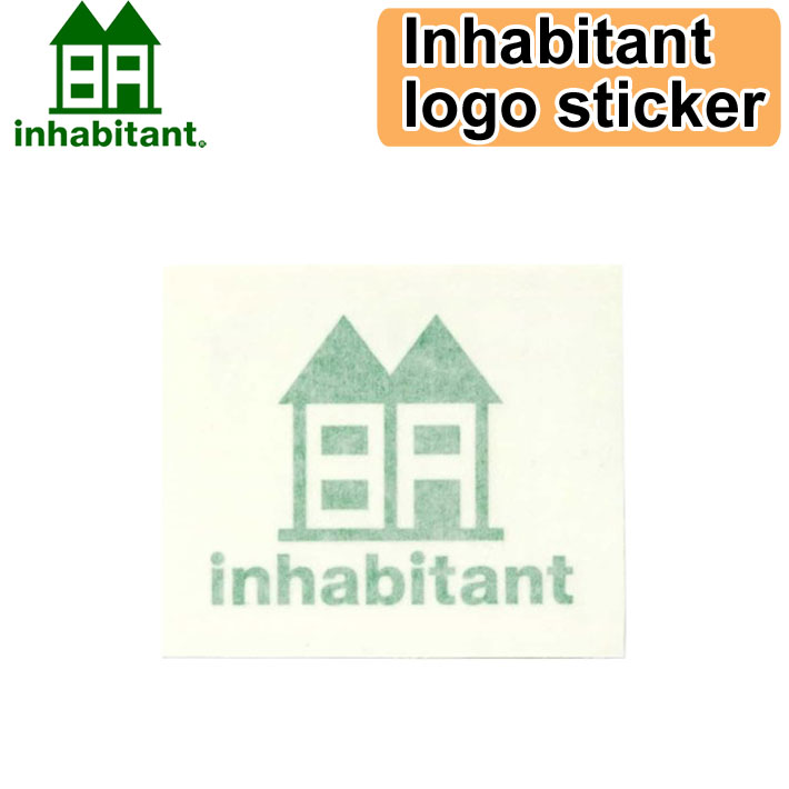 inhabitant インハビタント Inhabitant logo sticker [ISM22AC04