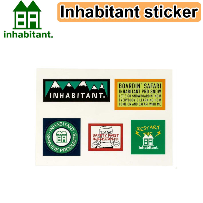 inhabitant インハビタント Inhabitant sticker [ISM22AC05