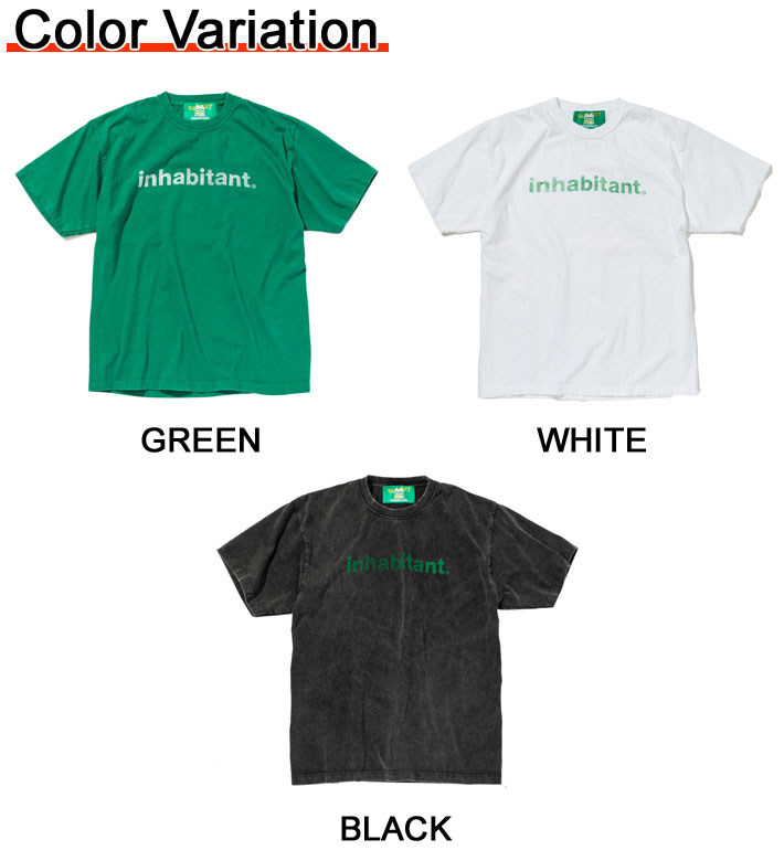 [現品限り] [クリアランスセール] inhabitant Logo T-Shirt インハビタント [ISM22LS90／ISM23LS10]  Tシャツ 半袖 ロゴ スノーボード スケボー メンズ レディース [メール便発送商品]