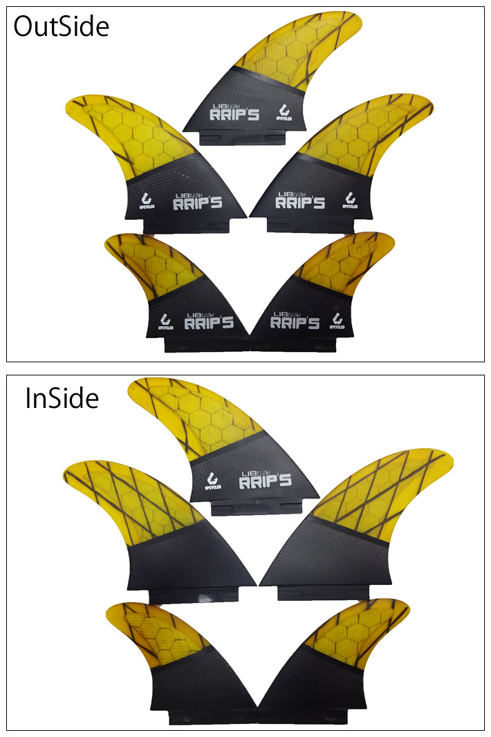 LIBTECH リブテック フィン RRIP'S FIN リップスフィン TRI QUAD 5FIN