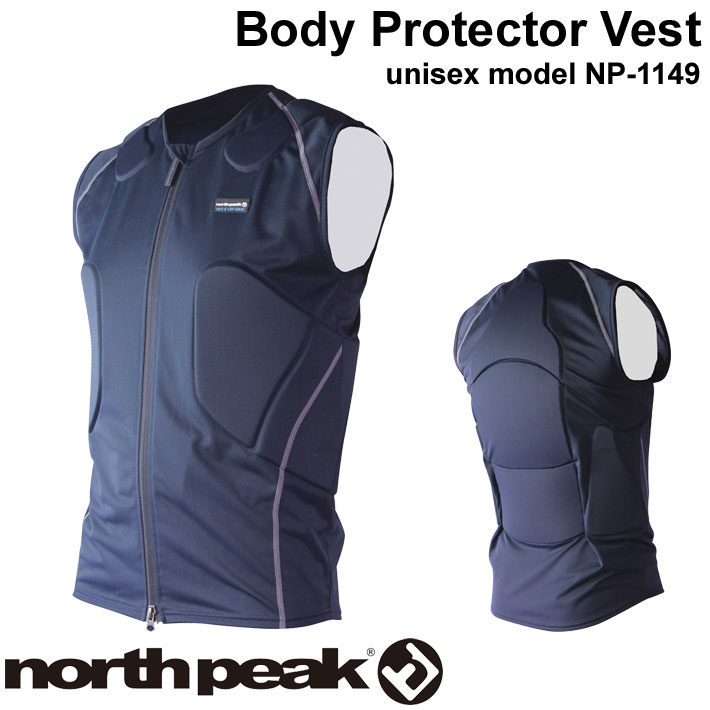 north peak ノースピーク Body Protector Vest [NP-1149] ボディー プロテクター ベスト ユニセックス 上半身  ノースリーブ スリーブレス スノーボード スノボー