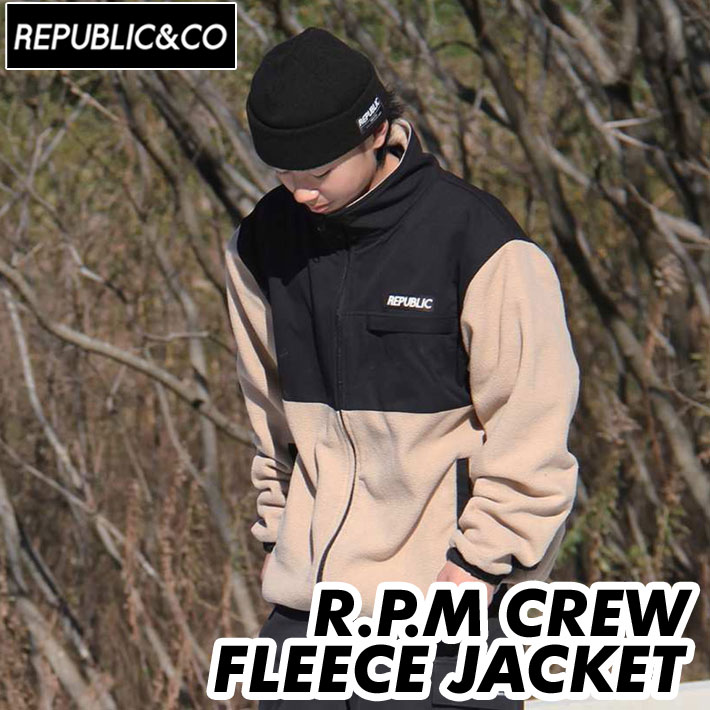 22-23 REPUBLIC&CO R.P.M CREW FLEECE JACKET リパブリック クルー