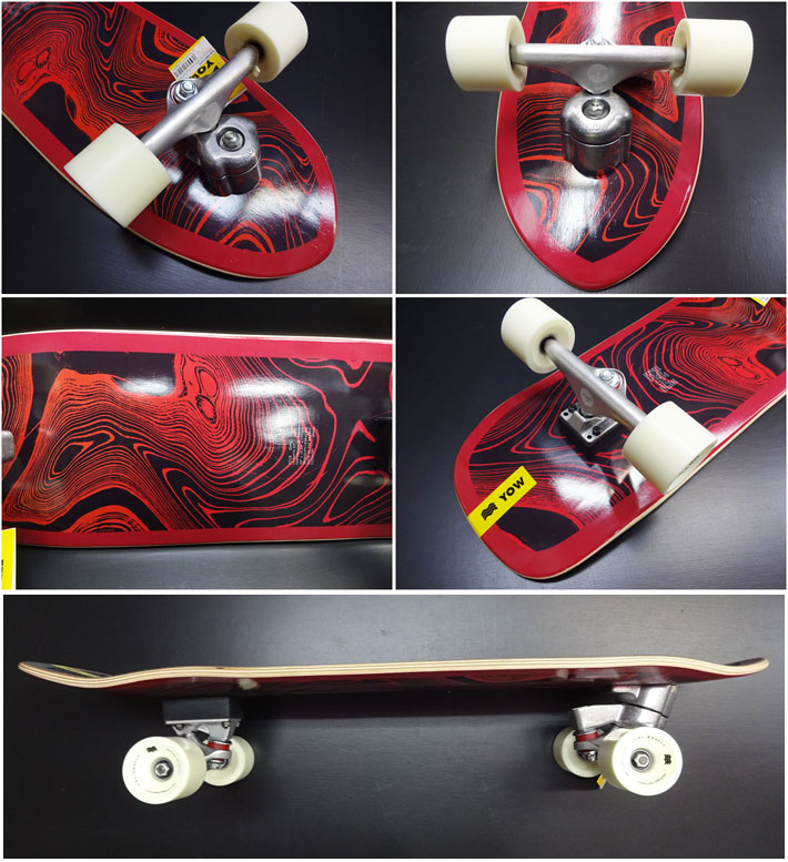 【日本国内正規品】YOW SURFSKATE ヤウ サーフスケート La Santa 33インチ [MERAKI SYSTEM S5]  ハイパフォーマンスシリーズ ロングスケートボード コンプリート サーフィン スケボー トレーニング 練習 [52]