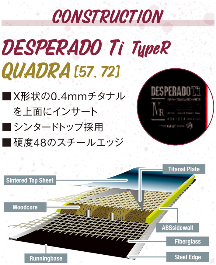 早期予約受付中！] 23-24 GRAY SNOWBOARDS グレイ DESPERADO Ti Type-R