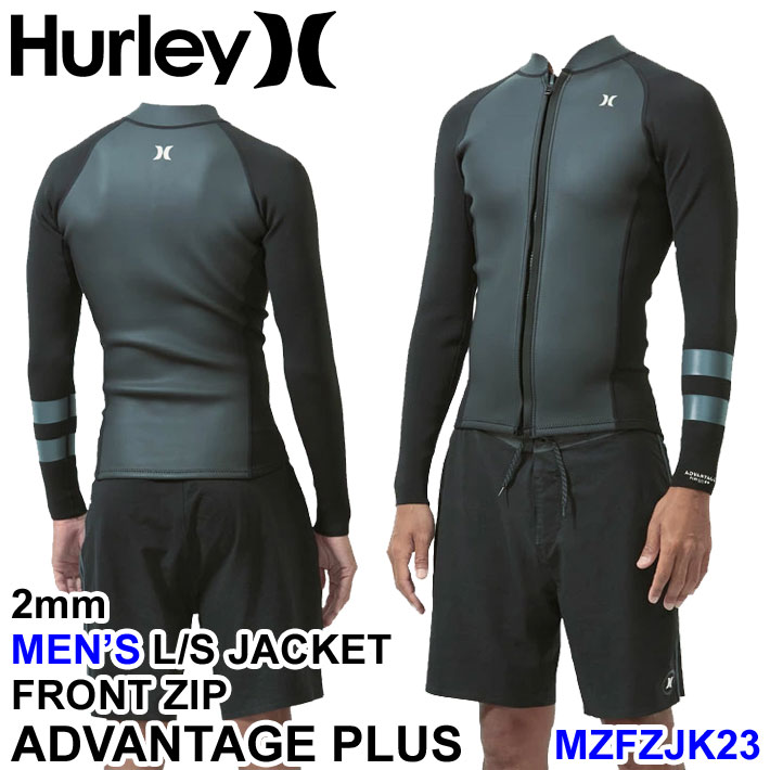 2023 Hurley ハーレー ウェットスーツ [MZFZJK23] 長袖 ジャケット メンズ 2mm FRONT ZIP フロントジップ  ADVANTAGE PLUS アドバンテージ プラス L/S JACKET サーフィン ウエットスーツ Wet Suits