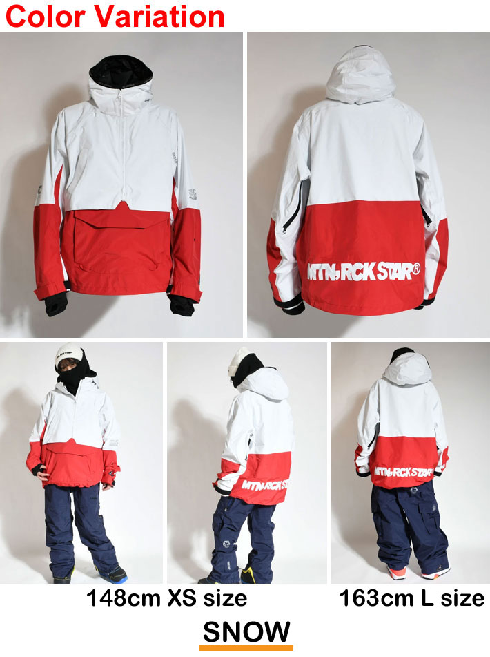 23-24 Mtn. Rock Star マウンテンロックスター [HARUMAKI 2 PULLOVER JACKET] ハルマキ 2 プルオーバー  ジャケット MOUNTAIN ROCK STAR マンロク ウエア ユニセックス スノーボード スノーウェア 日本正規品