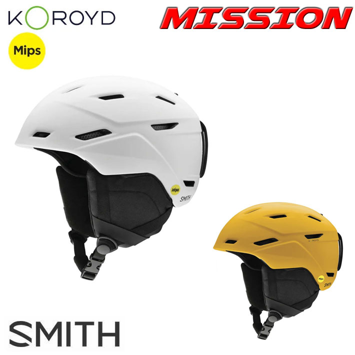 23-24 SMITH ヘルメット スミス ミッション Mission [MIPS US FIT] ミップス HELMET スノーボード 日本正規品