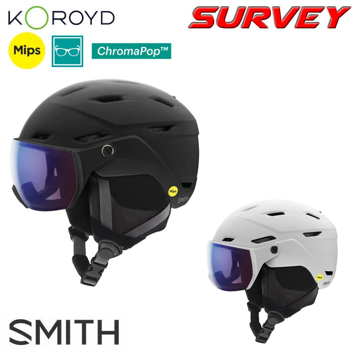 予約受付中] 23-24 SMITH ヘルメット スミス サーベイ Survey [MIPS US