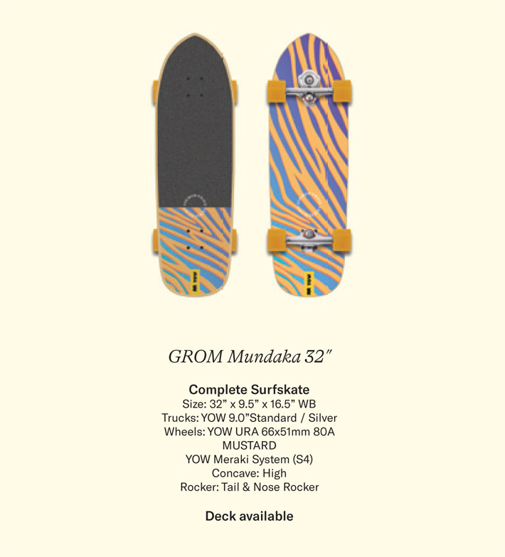 YOW SURFSKATE ヤウ GROM MUNDAKA 32インチ [47] サーフ