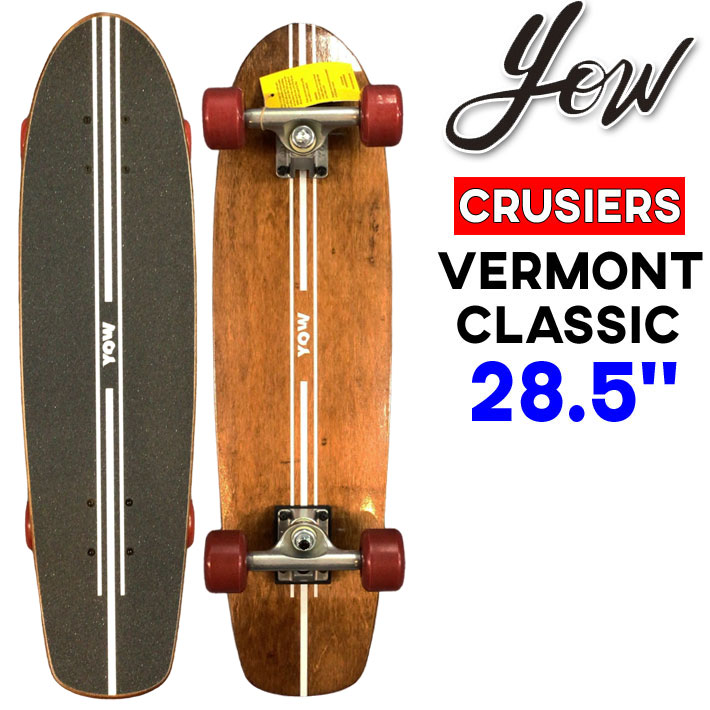 2024 YOW サーフスケート サーフクルーザー ヤウ VERMONT CLASSIC 28.5インチ バーモント クラシック [33]  SURFCRUSIERS コンプリート クルーザー スケートボード 街乗り 移動 CRUISERS LEGASEE CLASSIC 日本国内正規品