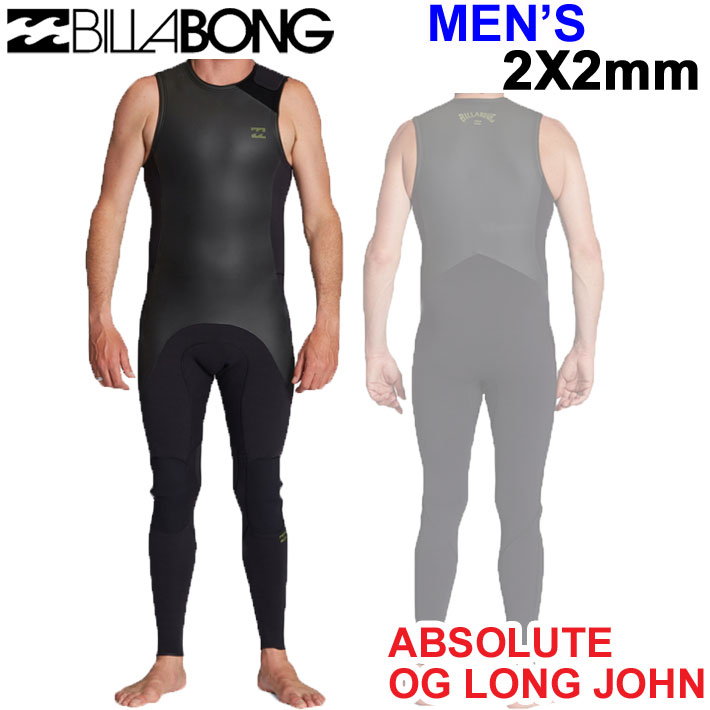 2024 ビラボン BILLABONG ウェットスーツ ロングジョン サーフィン BE018-280 ノンジップ 2×2ミリ メンズ NONZIP  ABSOLUTE インポート 春夏 メンズ ウエットスーツ 日本正規品