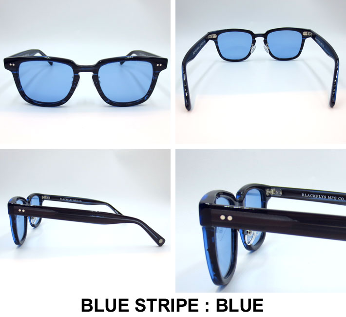 BLACK FLYS ブラックフライ サングラス [BF-1199-04] FLY CLUBMAN フライ クラブマン  ジャパンフィット/FLY_CLUBMAN/BLU_STRIPE／BLU