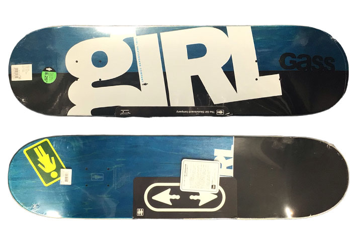 スケート デッキ GIRL ガール スケートボード RISING [G-3] 8.25inch TWIN TIP SHAPE ツインチップ シェイプ  GRIFFIN GASS グリフィン・ガス スケボー パーツ SKATE BOARD DECK