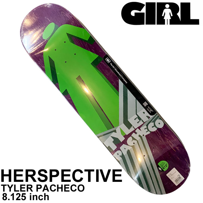 スケート デッキ GIRL ガール スケートボード HERSPECTIVE [G-1] 8.125inch TYLER PACHECO  タイラー・パチェコ スケボー パーツ SKATE BOARD DECK