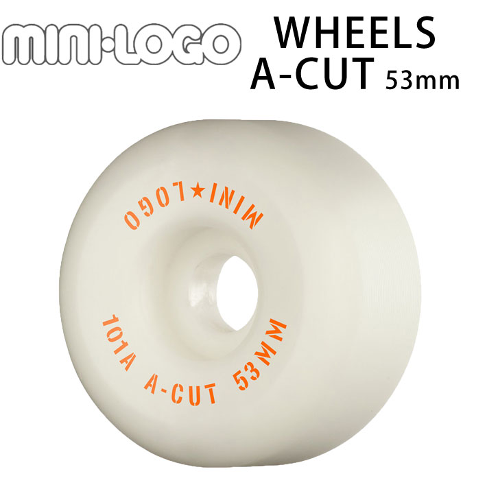 Mini Logo ミニロゴ Wheels ウィール A Cut 53mm 101a 4個1セット スケボー ウィール スケートボード Sk8 Skateboard