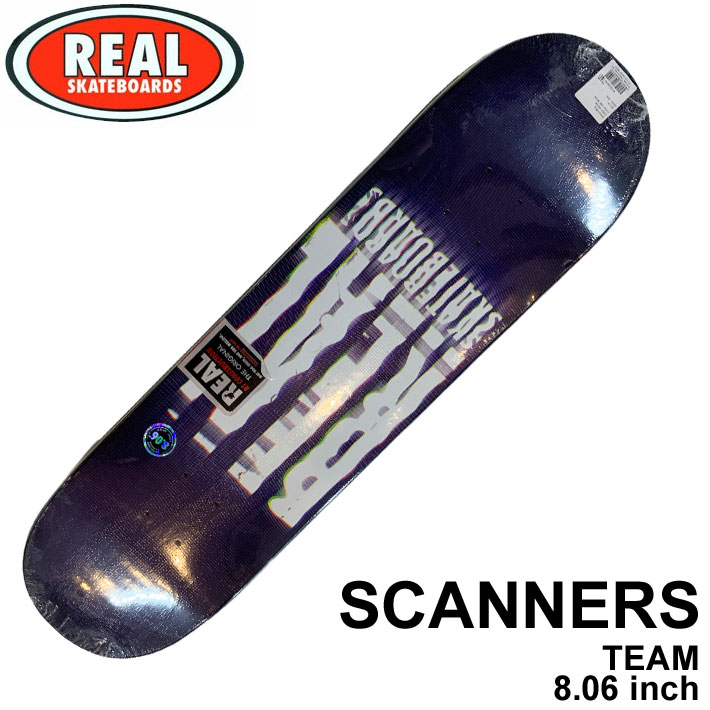 スケート デッキ REAL リアル スケートボード SCANNERS [R1] 8.06